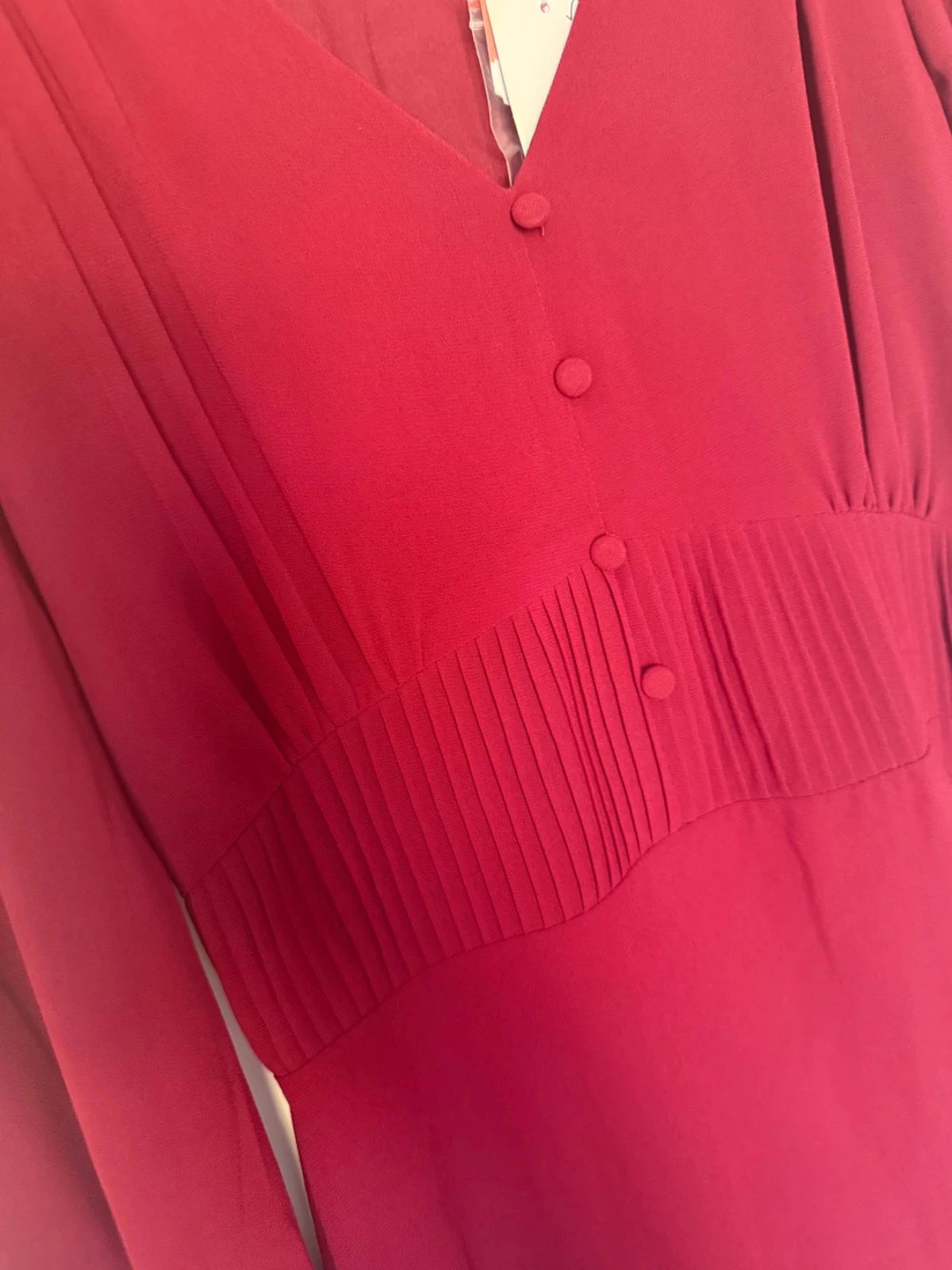 Flowy and light burgundy dress Size 34/XS – photo 4